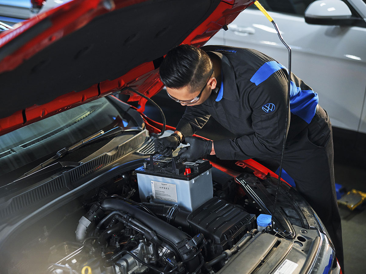 Volkswagen Battery Inspection