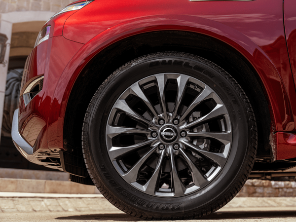 Nissan Tire Wheel Closeup